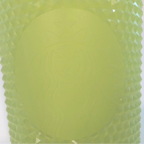 NWT Starbucks 2022 Glow in the Dark Lemongrass Bling Studded Tumbler Venti 24 oz - Picture 4 of 4